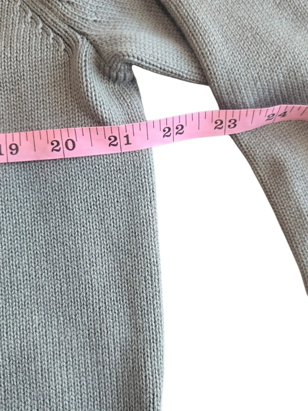 J Crew Men's Medium Mock Neck Roll Neck Sweater Cotton Knit Green Heavyweight